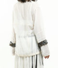 White Embroidered Blouse & Skirt