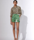 print collared shirt with shorts