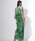Floral print sari dress