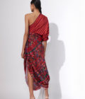 Dual print sari dress