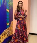 Floral print gypsy dress